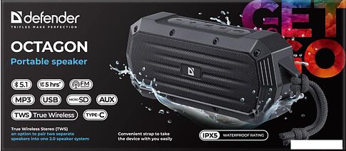 Беспроводная колонка Defender Octagon