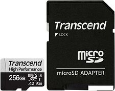 Карта памяти Transcend microSDXC 330S 256GB (с адаптером)