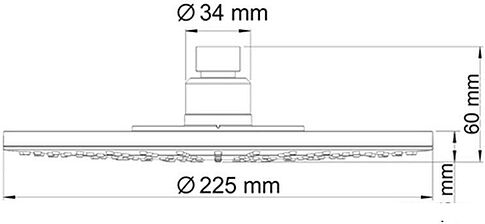 Верхний душ Wasserkraft A067