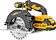 Дисковая (циркулярная) пила Denzel CCSH-20-165 (с 1-им АКБ)