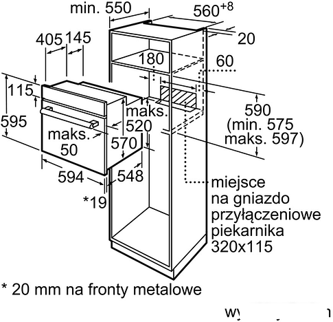 Духовой шкаф Bosch HBF114ES0