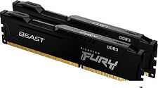 Оперативная память Kingston FURY Beast 2x8GB DDR3 PC3-12800 KF316C10BBK2/16 Оперативная память Kingston FURY Beast 2x8GB DDR3 PC3-12800 KF316C10BBK2/16