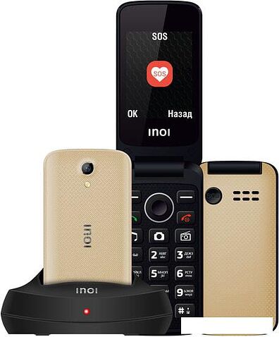 Мобильный телефон Inoi 247B (золотистый)