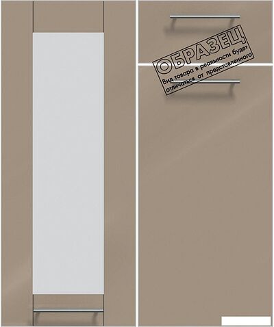 Готовая кухня Интерлиния Мила Пластик 2.8 (белый глянец/туманный глянец/опал светлый)