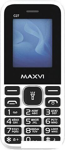 Кнопочный телефон Maxvi C27 (белый)