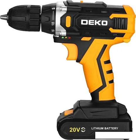 Дрель-шуруповерт Deko Banger 20V 080-1004 (с 1-им АКБ, кейс)
