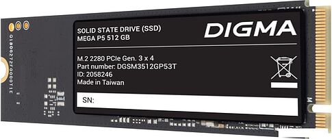 SSD Digma Mega P5 512GB DGSM3512GP53T