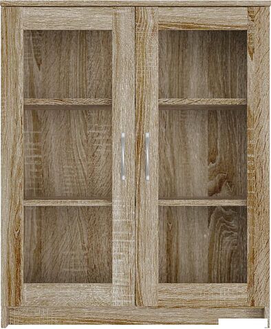 Тумба Mio Tesoro Сириус 2 двери со стеклом 78x95 2.02.03.360.3 (дуб сонома)