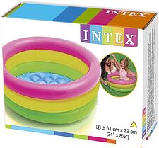 Надувной бассейн Intex Радуга 61x22