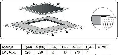 Варочная панель Evelux EV 3020