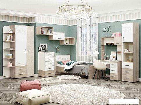 Комод MLK Джуниор (дуб сонома-белый)