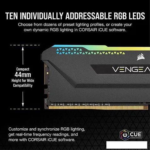 Оперативная память Corsair Vengeance RGB PRO SL 2x16GB DDR4 PC4-28800 CMH32GX4M2D3600C18