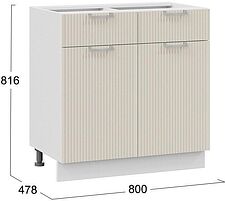 Шкаф напольный Трия Кимберли 1Н8Я1 (белый/кремовый) Шкаф напольный Трия Кимберли 1Н8Я1 (белый/кремовый)