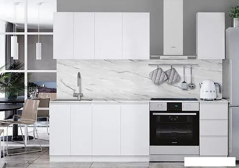 Готовая кухня Артём-Мебель Мэри СН-114 ДСП 1.8м (белый)