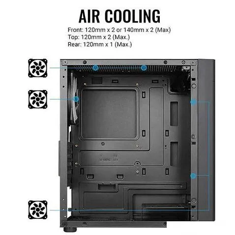 Корпус AeroCool Hexform-G-BK-v2