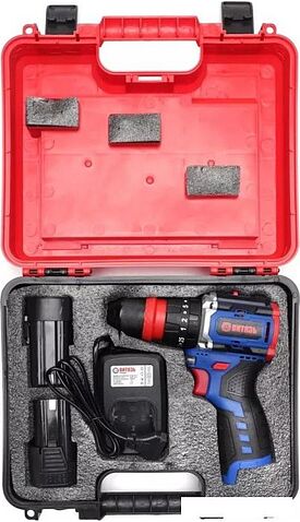 Ударная дрель-шуруповерт Витязь ДА-1016-У10М БСП 18012025 (с 2-мя АКБ, кейс)