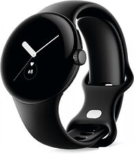 Умные часы Google Pixel Watch (матовый черный/обсидиан, спортивный силиконовый ремешок) Умные часы Google Pixel Watch (матовый черный/обсидиан, спортивный силиконовый ремешок)