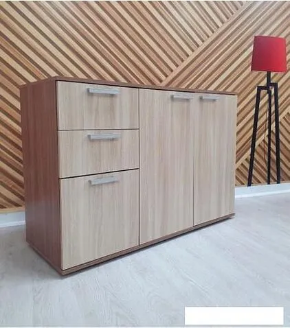 Комод Стендмебель №3 (ясень шимо светлый-ясень шимо темный)