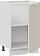 Шкаф напольный Трия Кимберли 1Н5 (белый/крем)