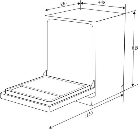 Встраиваемая посудомоечная машина ZUGEL ZDI457