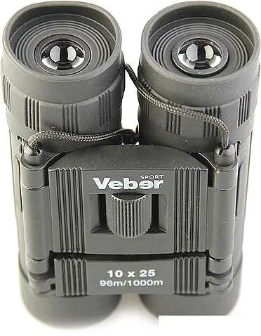 Бинокль Veber БН 10*25 Sport черный