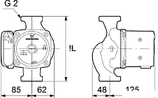 Насос Grundfos UPS 32-55 180