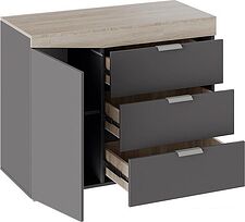 Комод Трия Тип 1 (дуб сонома/графит серый)