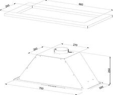 Кухонная вытяжка KUPPERSBERG Slimlux Inlinea 70 WX
