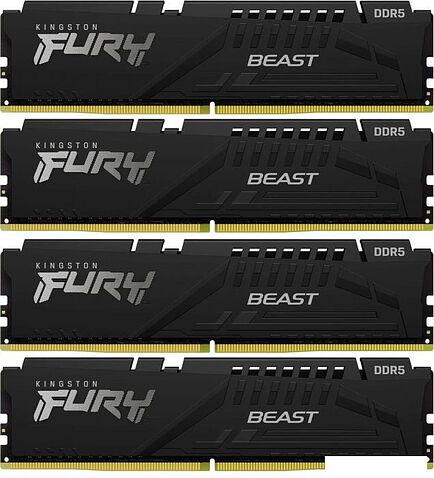 Оперативная память Kingston FURY Beast 4x16ГБ DDR5 6000 МГц KF560C40BBK4-64