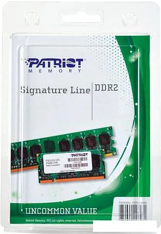 Оперативная память Patriot Signature 2GB DDR2 PC2-6400 (PSD22G80026)