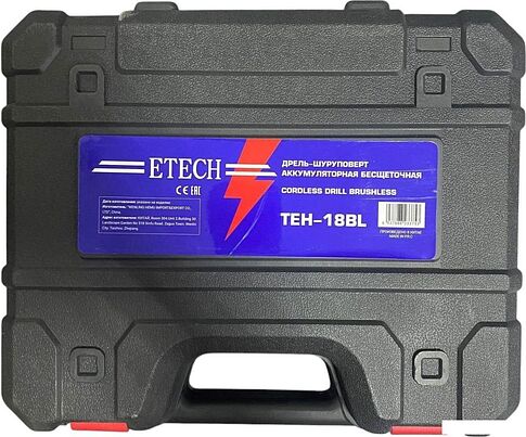 Дрель-шуруповерт ETECH TEH-18BL (с 2-мя АКБ, кейс)