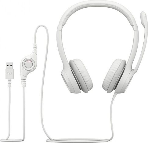 Офисная гарнитура Logitech H390 (белый)