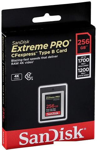 Карта памяти SanDisk Extreme Pro CFexpress Type B SDCFE-256G-GN4NN 256GB