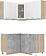 Готовая кухня Интерлиния Мила 12x15 без столешницы (белый платинум/бетон)
