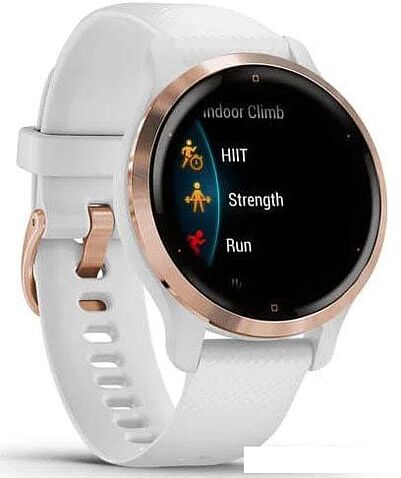 Умные часы Garmin Venu 2S (розовое золото/белый)