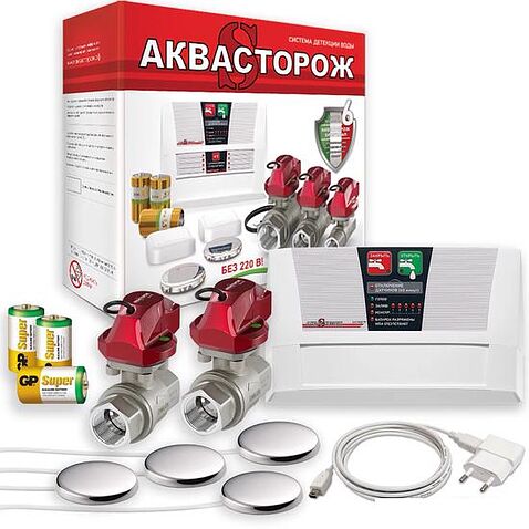 Набор защиты от протечек Аквасторож Оригинал Эксперт+ 22.74 3/4"