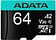 Карта памяти A-Data Premier Pro AUSDX64GUI3V30SA2-RA1 microSDXC 64GB (с адаптером)