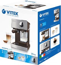 Рожковая помповая кофеварка Vitek VT-1516 SR