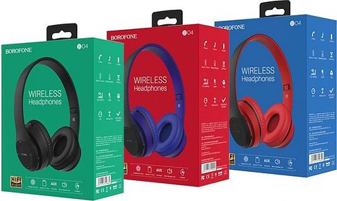 Наушники Borofone BO4 (черный/красный)