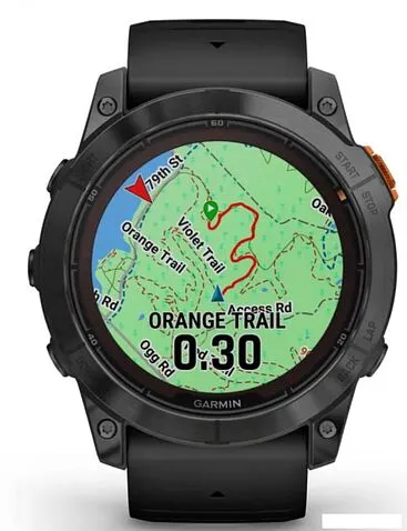 Умные часы Garmin Fenix 7X Pro Solar (сланцево-серый/черный)