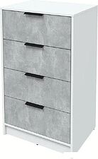 Комод Интерлиния Концепт КТ-К60 (бетон/белый платинум)