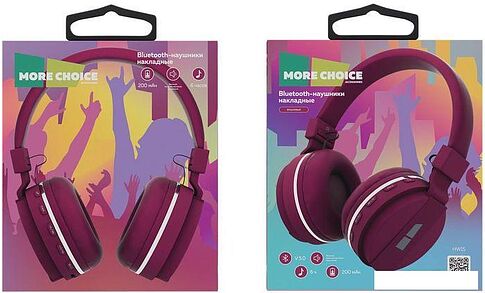 Наушники More Choice HW15 (красный)