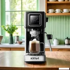 Рожковая кофеварка Kitfort KT-7495 Рожковая кофеварка Kitfort KT-7495