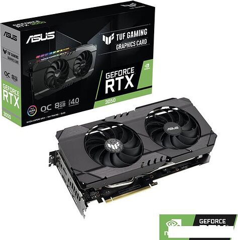 Видеокарта ASUS TUF Gaming GeForce RTX 3050 OC Edition 8GB GDDR6 TUF-RTX3050-O8G-GAMING