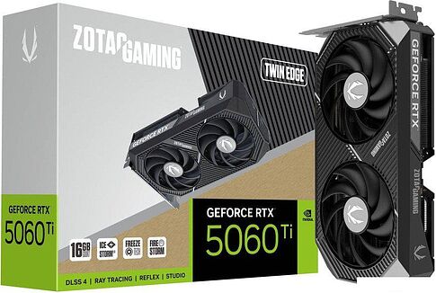 Видеокарта ZOTAC Gaming GeForce RTX 5060 Ti 16GB Twin Edge ZT-B50620E-10M