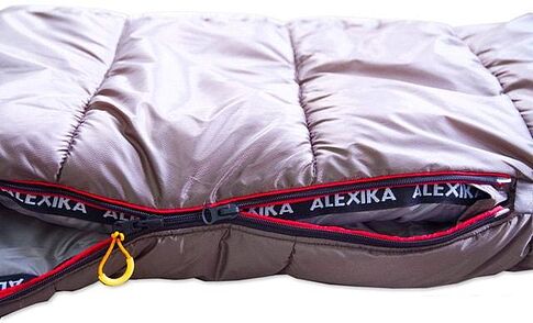 Спальный мешок AlexikA Aleut Compact (серый, правая молния)