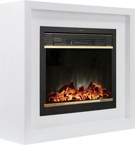 Электрический камин Смолком Bronx MB/JUP/SYM26 + Moonblaze Deluxe-S BR LT (бьянко белый)