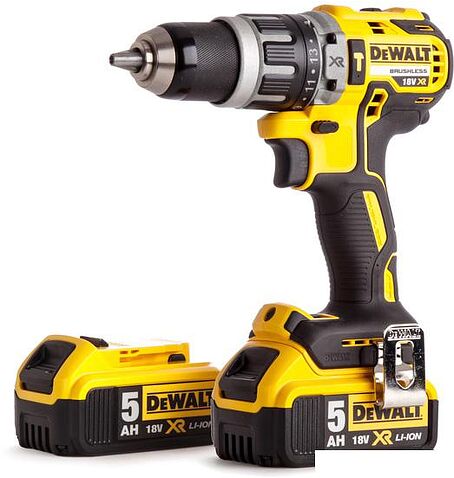 Дрель-шуруповерт DeWalt DCD796P2 (с 2-мя АКБ 5 Ah)