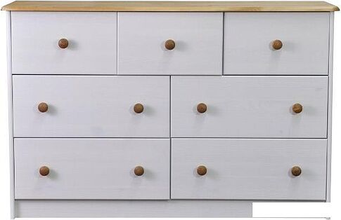Комод Диприз Ром 7 ящиков Д 20032.1 (белый воск/антик)