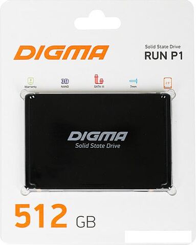 SSD Digma Run P1 512GB DGSR2512GP13T